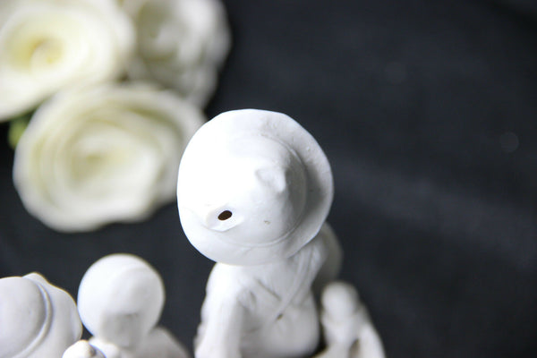 German antique marked Bisque porcelain statue group