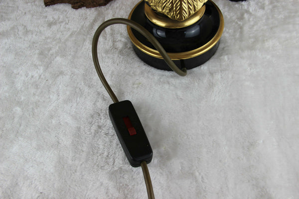 Mid century Bronze eagle Maison Jansen Paris Table lamp Modernist France 1970's