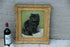 Gorgeous Flemish Oil panel painting of kitten cat portrait signed