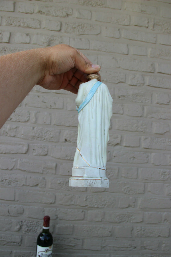 Antique Religious French porcelain Joseph figurine statue