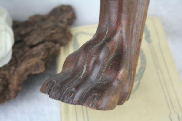 Antique Wood carved wall console neo gothic dragon / lion rare unusual