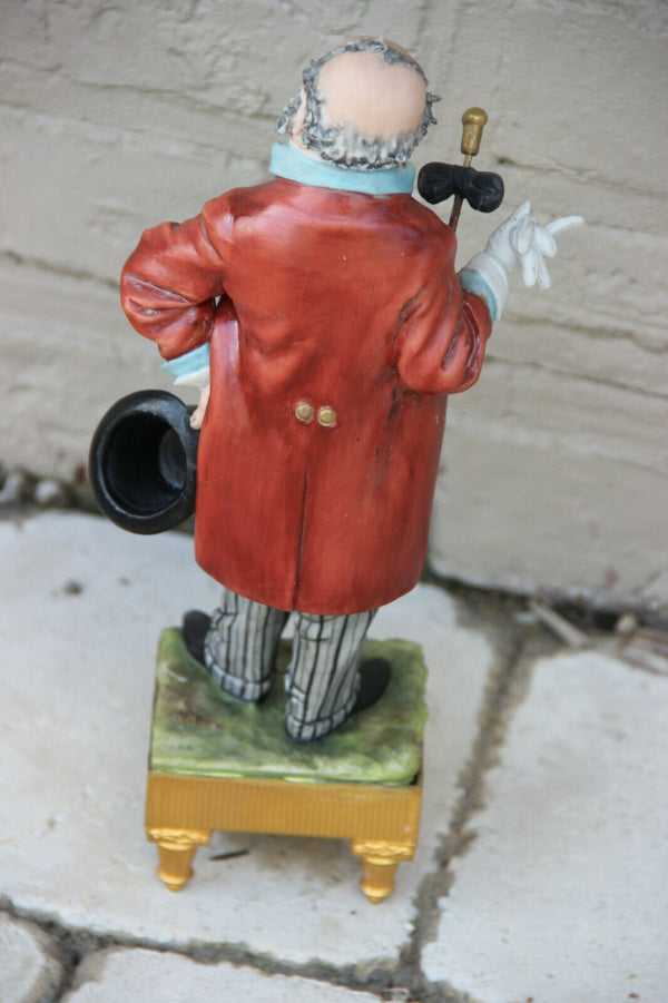 Italian Capodimonte porcelain figurine signed tyche bruno