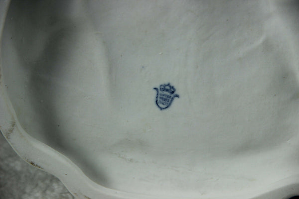 Large German antique UNTERWEISSBACH marked Bisque porcelain white group