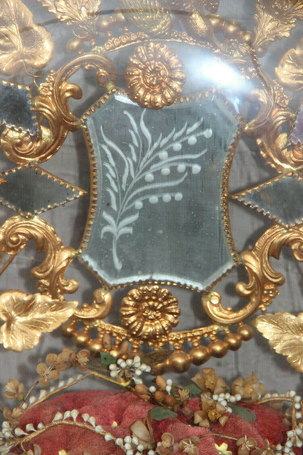 Majestical Antique Victorian Bridal wedding dome globe 1880