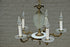 Mid century 1960 Crystal glass pineapple maison jansen Chandelier 5 arms