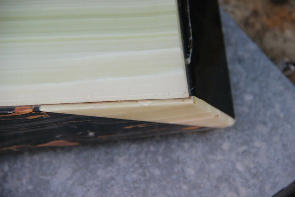 Huge ART DECO 1930 French MARBLE spelter bronze panther statue sculpture