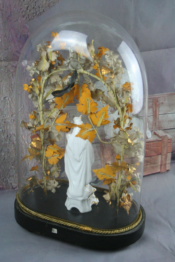 Exclusive French19thc GLOBE De MARIEE Marriage dome  vieux paris porcelain Mary