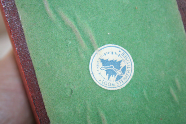 Rare Black Forest Egon Steimer 1920 marked Schnauzer german bookends wood dog