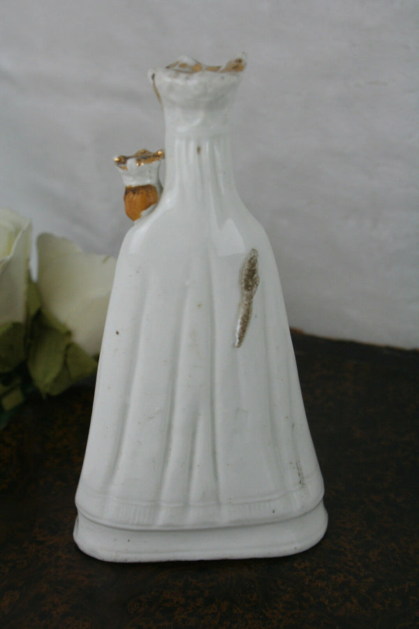 Antique French porcelain madonna circa 1920