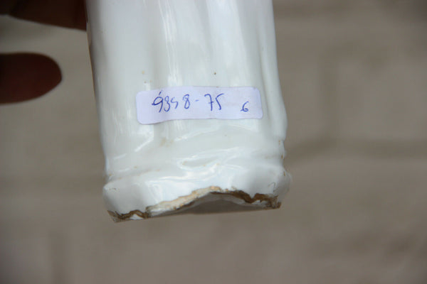 Antique french vieux paris porcelain saint nicholas children religious statue