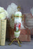 French porcelain VTG Green romantic victorian scene brass base
