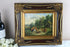 Flemish school oil panel chicken painting 1950's signed