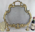 Gorgeous Gothic Dragon griffin castle French 1960 Fireplace screen brass