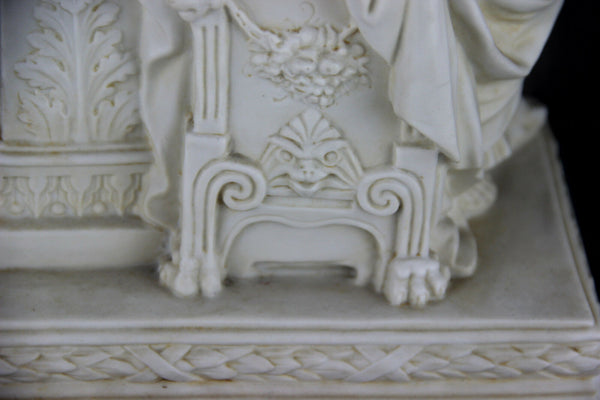 Rare Religious Antique LA VESTALE virgin marked sevres bisque porcelain 1900