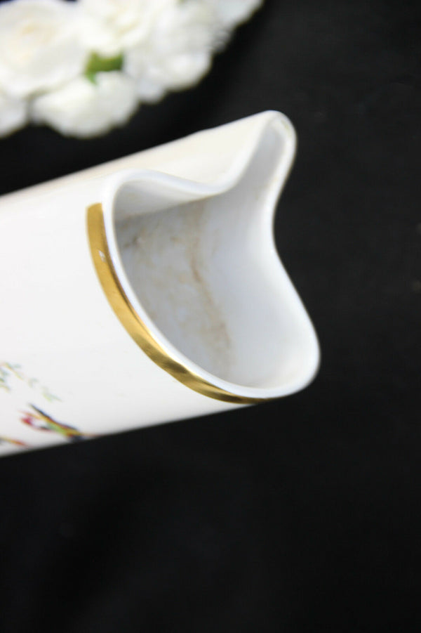 Vintage porcelain radiator hanging humidifier birds marked