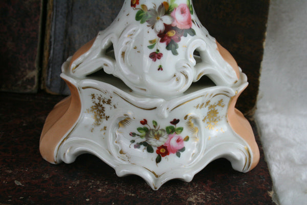 PAIR Exclusive old paris porcelain gout de petit floral decor 19thc French