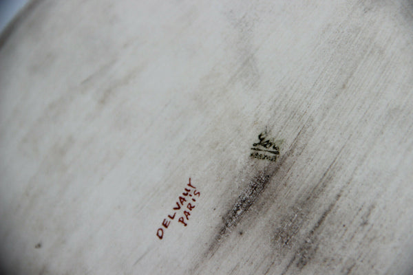 Gorgeous antique DELVAUX Paris porcelain 6 Creamer pot set porcelain plate