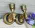 PAIR French equestrian horse brass wall lights sconces  attr maison jansen 1960