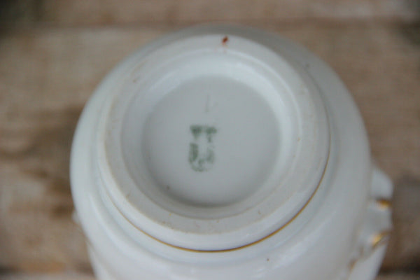 Schierholz marked porcelain small vase floral decor