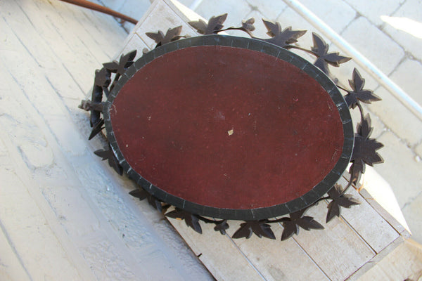 Antique black forest german wood carved meerschaum Crucifix plaque religious