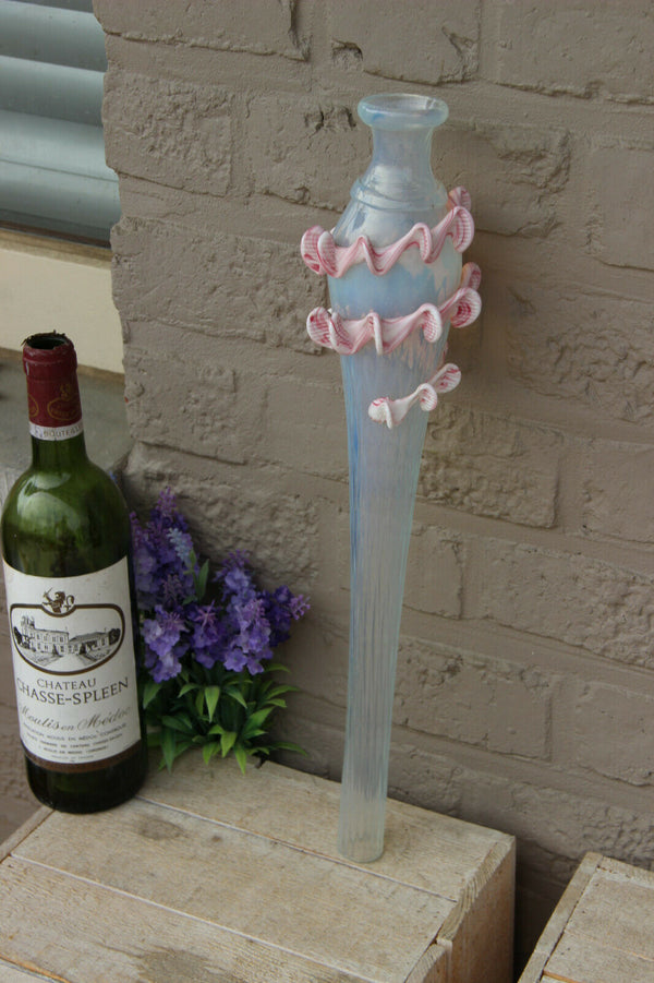 Murano replacement middle part tube chandelier pink clear glass
