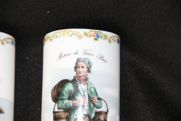 Pair porcelain radiator hanging humidifier vieux paris metiers marked rare