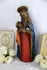1930 Chalkware MAUCCI signed polychrome Madonna sculpture religious figurine