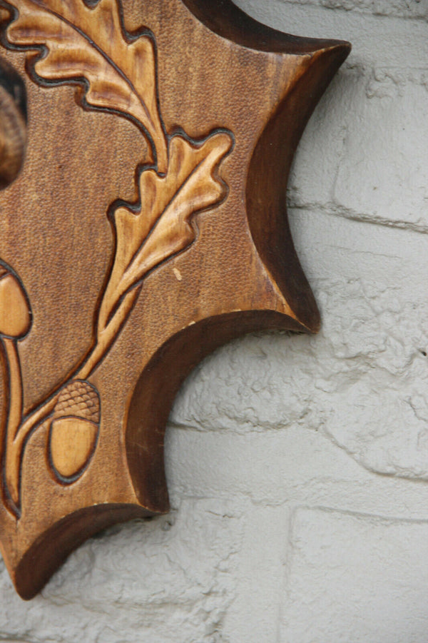 Rare Black forest wood forest Tyrol mountain climber Figurine wall lamp sconce