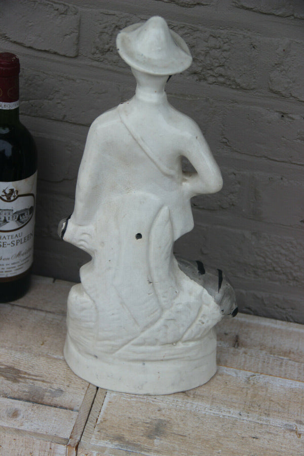 Antique STAFFORDSHIRE pottery Statue figurine BADEN POWELL officer soldier
