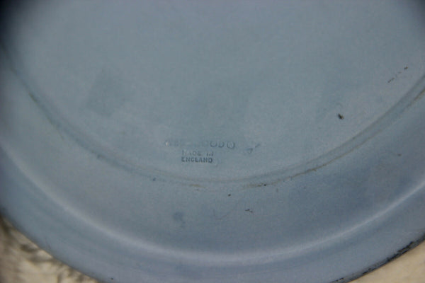 Antique WEDGWOOD blue white putti angel cupido group scene plaque England