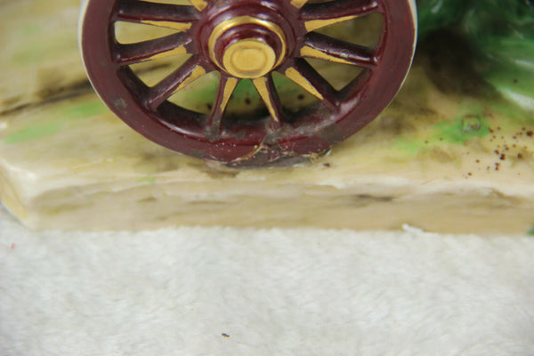 XL German potschappel DRESDEN porcelain mark large Coach carriage princess group