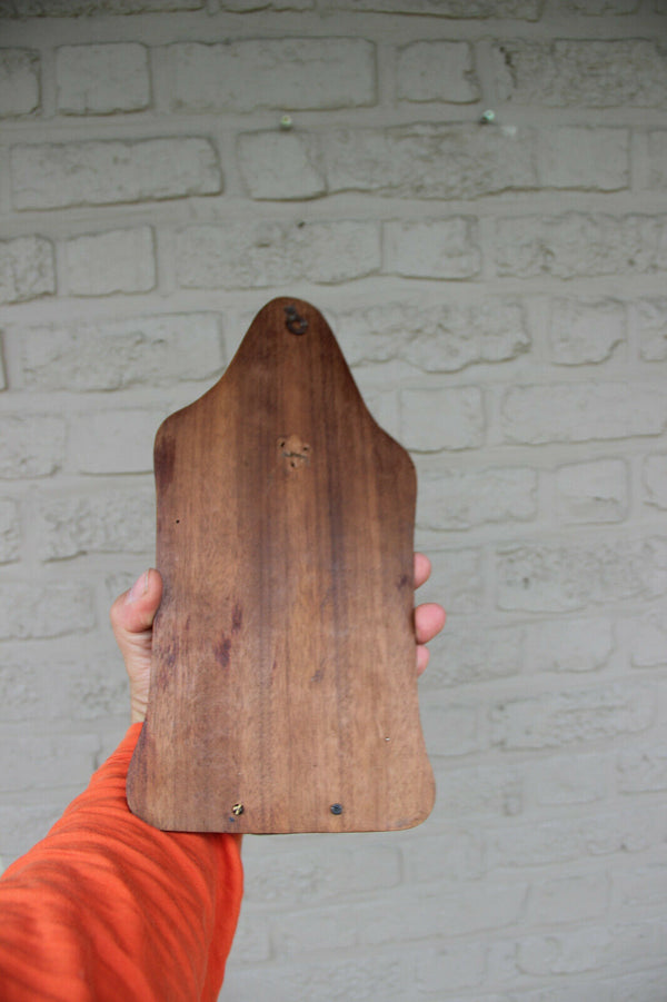 Antique French 1950 Notre dame de LOURDES souvenir religious holy water font