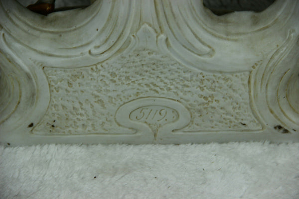 Antique Xl set German bisque porcelain romantic figurines group 1900s