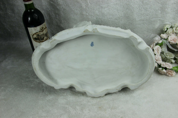 XL German antique UNTERWEISSBACH marked Bisque porcelain group musicians