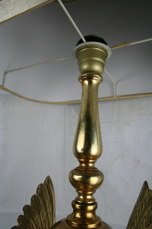 Maison DEKNUDT mid century hollywood regency eagle bronze table lamp