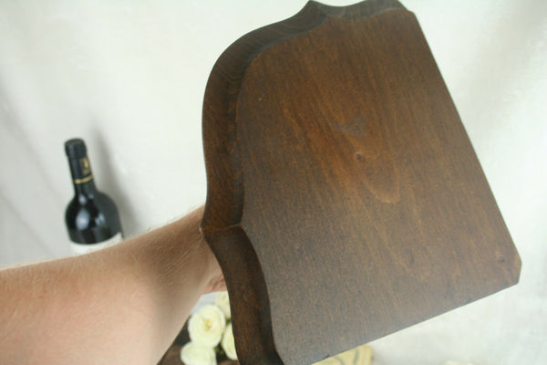 Antique Wood carved wall console neo gothic dragon / lion rare unusual