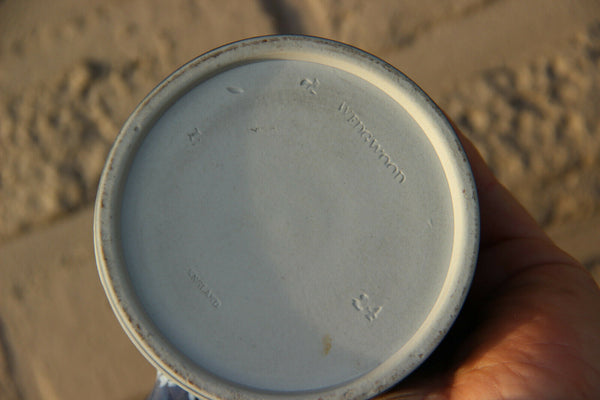 Antique Wedgwood marked jasperware Milk chocolate pot jug putti decor