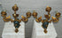 Majestical pair French bronze swan empire animal 3 arm wall sconces lights rare