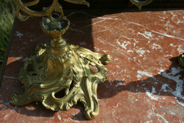 XL Exclusive PAIR Art nouveau 1900 austrian/german Brass Cornucopia horn hunting