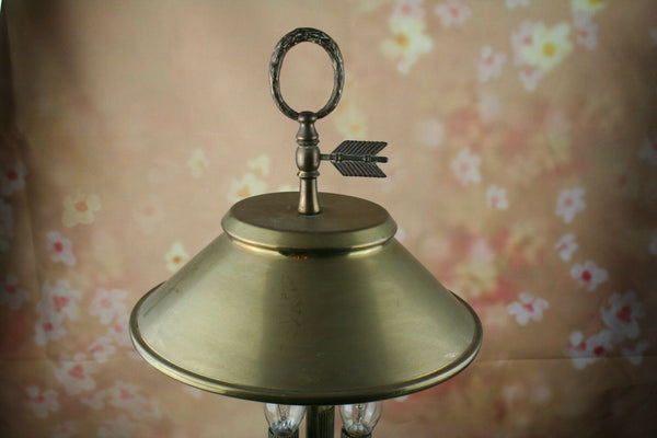 BOUILLOTTE Lamp Empire France Copper 3 lights 3 fish copper shade rare