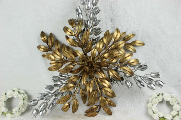 Mid century hollywood regency palm tree Hans Kogl ceiling light chandelier 60s