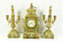 Antique French onyx and brass mantel clock set louis XVI decor candelabras