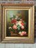 Gorgeous  flanders school oil canvas painting signed Floral still live 1960's