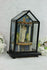 Antique 1900 French Home altar chapel glass Madonna religious
