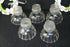 Set 5 Antique Clear crystal glass shades replacement chandelier pendant