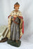 French XL antique saint statue religious 1900 Plaster polychrome