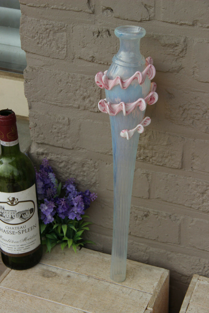 Murano replacement middle part tube chandelier pink clear glass