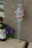 Murano replacement middle part tube chandelier pink clear glass