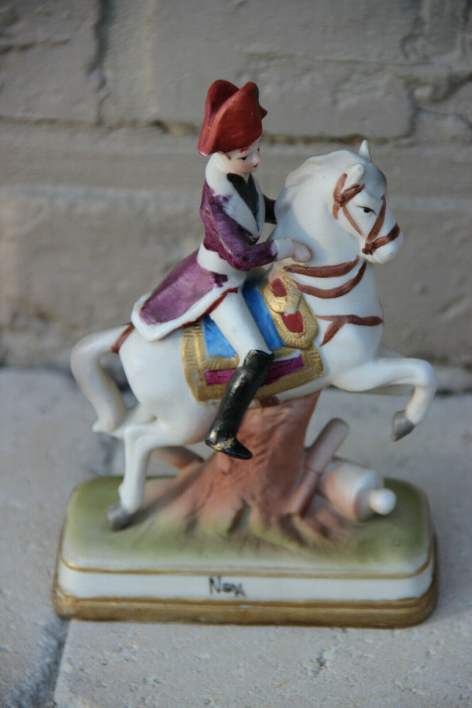 Vintage porcelain Figurine napoleon officeron horse soldier