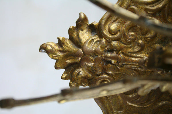 Exclusive gothic Dragon chimaera 1900 French Art nouveau inkwell Devil satyr